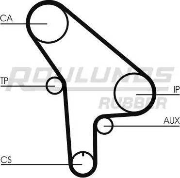 Roulunds Rubber RR1432K1 - Комплект зубчатого ремня ГРМ autospares.lv