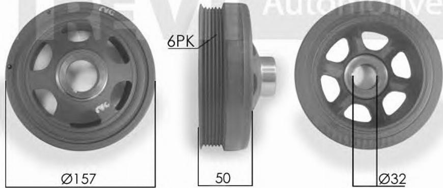 RPK RPK942969 - Шкив коленчатого вала autospares.lv