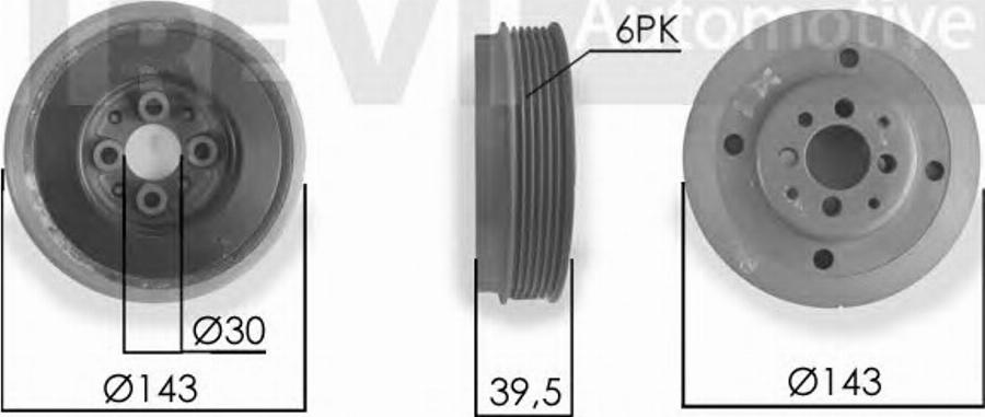 RPK RPK081071/1 - Шкив коленчатого вала autospares.lv