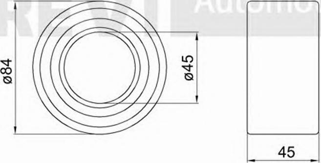 RPK RPK10133 - Подшипник ступицы колеса, комплект autospares.lv