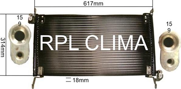 RPLQuality APCDFT0037 - Конденсатор кондиционера autospares.lv