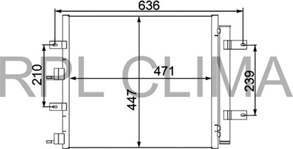 RPLQuality APCDJG0018 - Конденсатор кондиционера autospares.lv