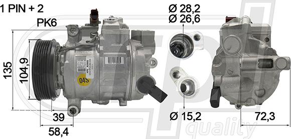 RPLQuality APCOAU5052 - Компрессор кондиционера autospares.lv