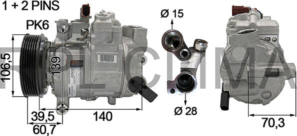 RPLQuality APCOAU0047 - Компрессор кондиционера autospares.lv