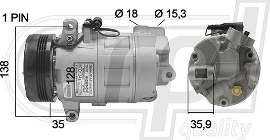 RPLQuality APCOBW5048 - Компрессор кондиционера autospares.lv