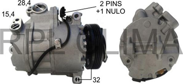 RPLQuality APCOBW5069 - Компрессор кондиционера autospares.lv