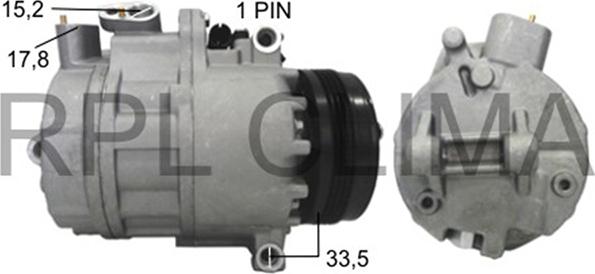 RPLQuality APCOBW5067 - Компрессор кондиционера autospares.lv