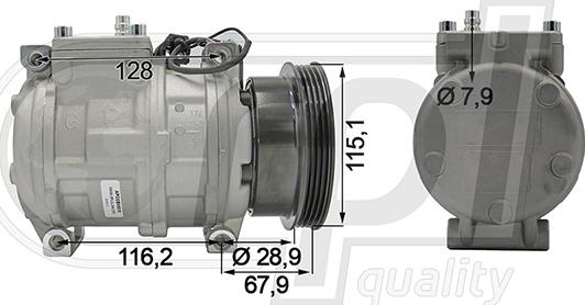 RPLQuality APCOBW5015 - Компрессор кондиционера autospares.lv