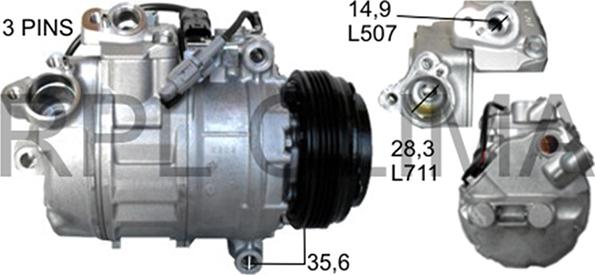 RPLQuality APCOBW5035 - Компрессор кондиционера autospares.lv