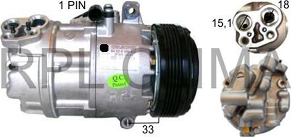 RPLQuality APCOBW5037 - Компрессор кондиционера autospares.lv