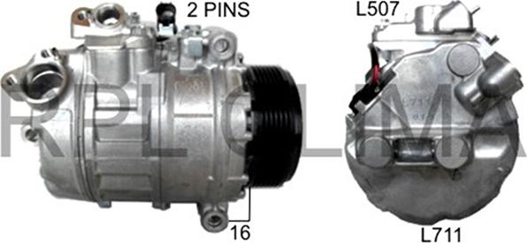 RPLQuality APCOBW0044 - Компрессор кондиционера autospares.lv