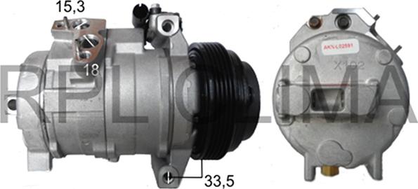 RPLQuality APCOBW5050 - Компрессор кондиционера autospares.lv