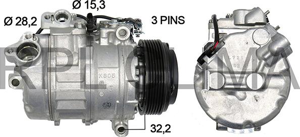 RPLQuality APCOBW0058 - Компрессор кондиционера autospares.lv