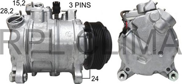 RPLQuality APCOBW0066 - Компрессор кондиционера autospares.lv