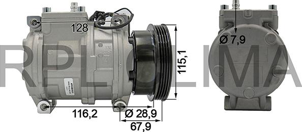 RPLQuality APCOBW0015 - Компрессор кондиционера autospares.lv