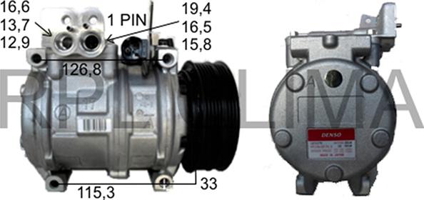 RPLQuality APCOBW0024 - Компрессор кондиционера autospares.lv