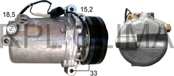 RPLQuality APCOBW0022 - Компрессор кондиционера autospares.lv