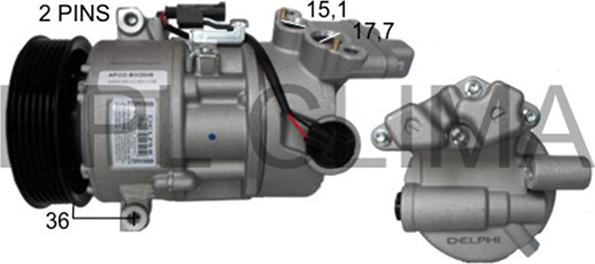 RPLQuality APCOBW2045 - Компрессор кондиционера autospares.lv