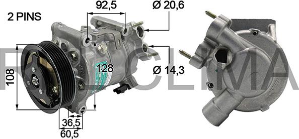 RPLQuality APCOCI0071 - Компрессор кондиционера autospares.lv