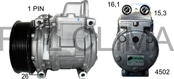 RPLQuality APCOCL0009 - Компрессор кондиционера autospares.lv