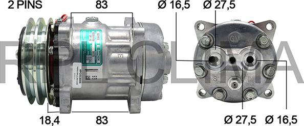 RPLQuality APCOCS0006 - Компрессор кондиционера autospares.lv