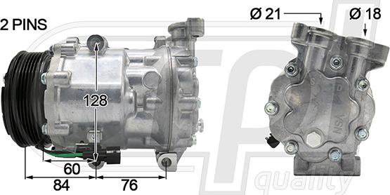 RPLQuality APCOFD5059 - Компрессор кондиционера autospares.lv