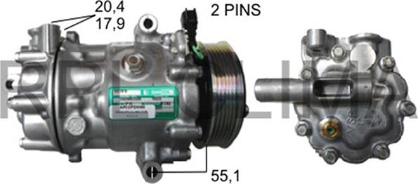 RPLQuality APCOFD5060 - Компрессор кондиционера autospares.lv