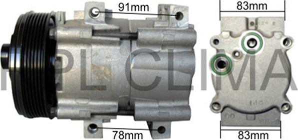 RPLQuality APCOFD0007 - Компрессор кондиционера autospares.lv