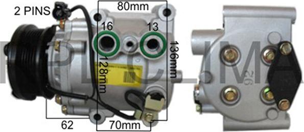 RPLQuality APCOFD0033 - Компрессор кондиционера autospares.lv