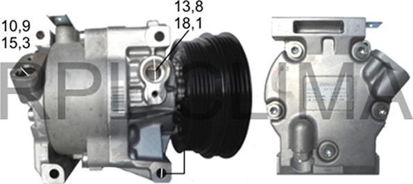 RPLQuality APCOFT0014 - Компрессор кондиционера autospares.lv