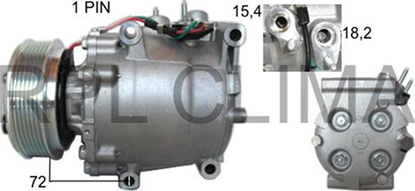 RPLQuality APCOHO0035 - Компрессор кондиционера autospares.lv