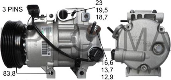 RPLQuality APCOHY5059 - Компрессор кондиционера autospares.lv