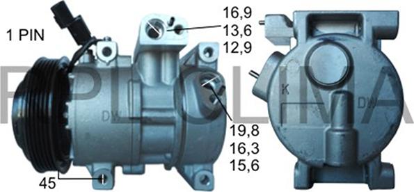 RPLQuality APCOHY5070 - Компрессор кондиционера autospares.lv