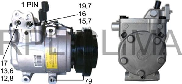 RPLQuality APCOHY5010 - Компрессор кондиционера autospares.lv