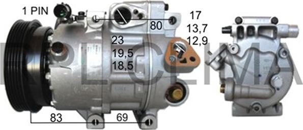 RPLQuality APCOHY0040 - Компрессор кондиционера autospares.lv