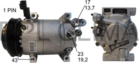 RPLQuality APCOHY0059 - Компрессор кондиционера autospares.lv