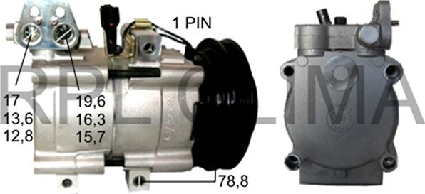 RPLQuality APCOHY0006 - Компрессор кондиционера autospares.lv