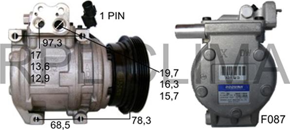 RPLQuality APCOHY5013 - Компрессор кондиционера autospares.lv