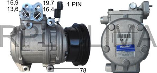 RPLQuality APCOHY0039 - Компрессор кондиционера autospares.lv