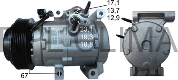 RPLQuality APCOHY5039 - Компрессор кондиционера autospares.lv