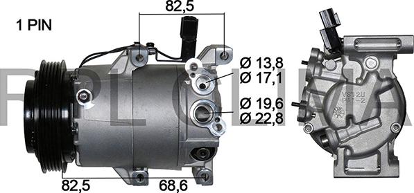 RPLQuality APCOKI0023 - Компрессор кондиционера autospares.lv