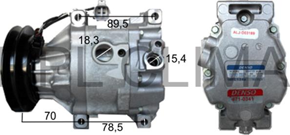 RPLQuality APCOKU0002 - Компрессор кондиционера autospares.lv