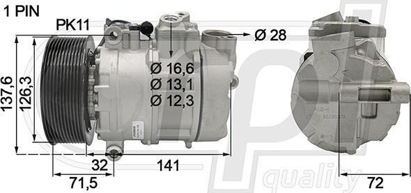 RPLQuality APCOMB5038 - Компрессор кондиционера autospares.lv