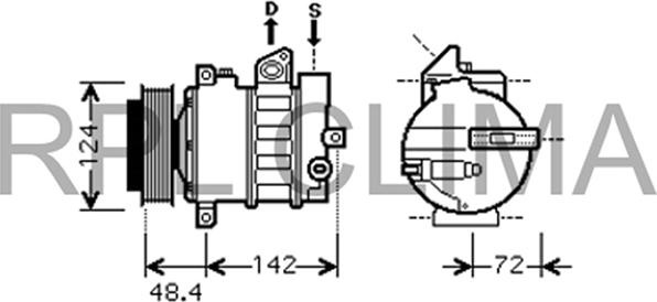 RPLQuality APCOMB0053 - Компрессор кондиционера autospares.lv