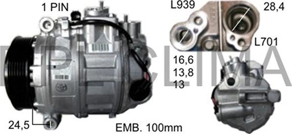 RPLQuality APCOMB0060 - Компрессор кондиционера autospares.lv