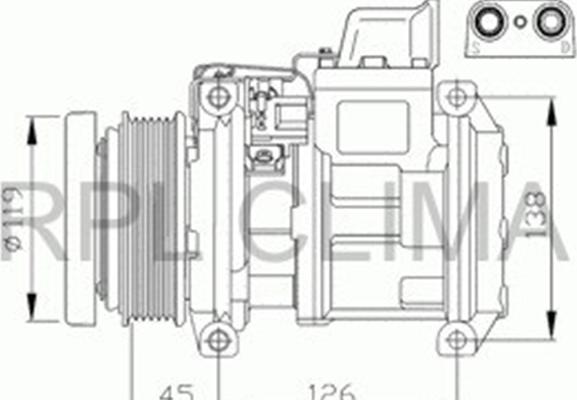 RPLQuality APCOMB0004 - Компрессор кондиционера autospares.lv