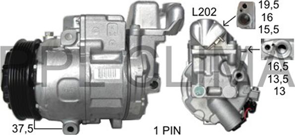 RPLQuality APCOMB0015 - Компрессор кондиционера autospares.lv