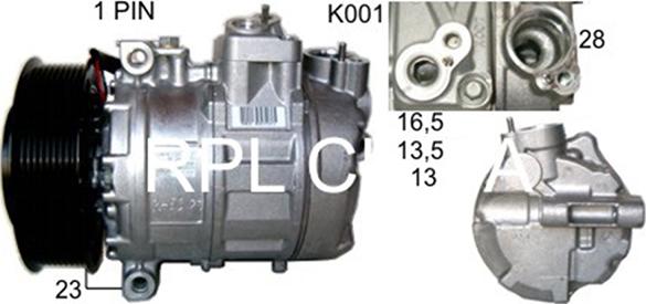 RPLQuality APCOMB5033 - Компрессор кондиционера autospares.lv