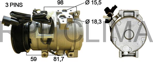 RPLQuality APCOMI0048 - Компрессор кондиционера autospares.lv