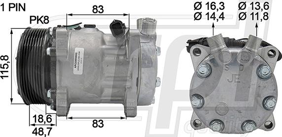 RPLQuality APCOMN5002 - Компрессор кондиционера autospares.lv